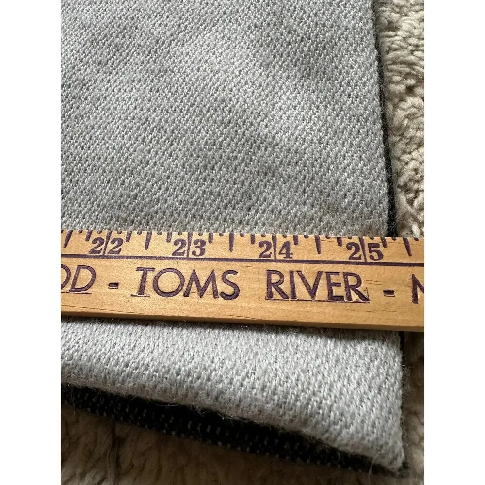 Shupaca alpaca blend throw blanket gray fringed 50x72”